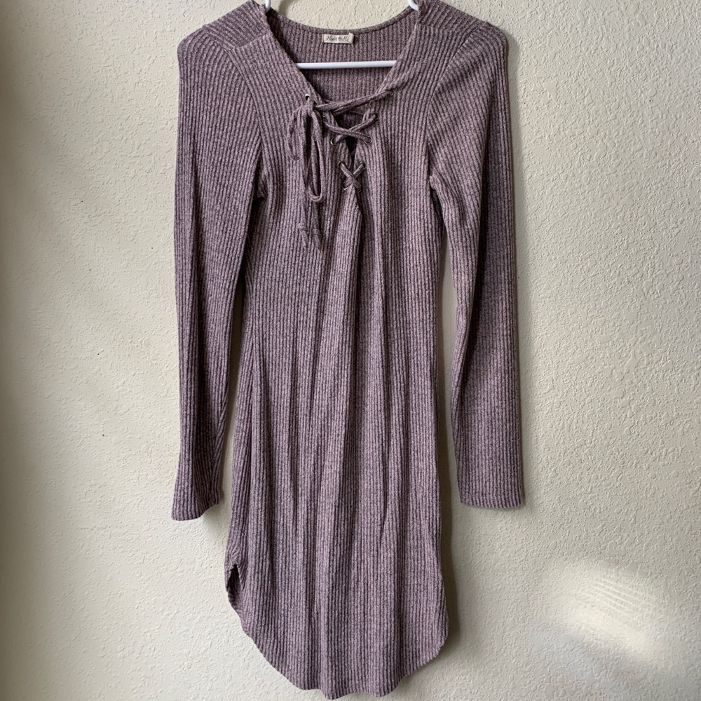 Heart & Hips Tie-Up Mini Dress